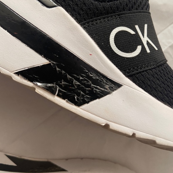 Black Calvin Klein Slip-On Sneakers - Picture 4 of 5